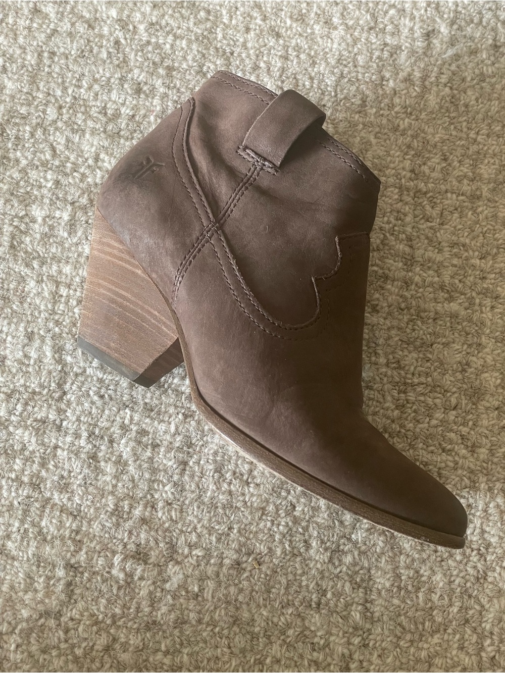 Frye Women’s Brown Leather Ankle Booties - Picture 3 of 5